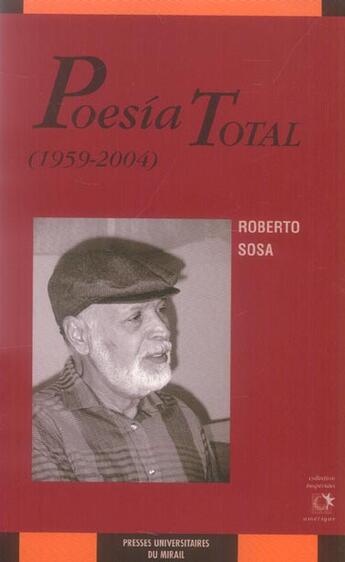 Couverture du livre « Poesia total » de Roberto Sosa aux éditions Pu Du Midi