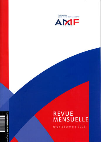 Couverture du livre « AUTORITE DES MARCHES FINANCIERS T.31 » de  aux éditions Documentation Francaise