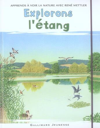 Couverture du livre « Explorons l'étang » de Rene Mettler aux éditions Gallimard-jeunesse