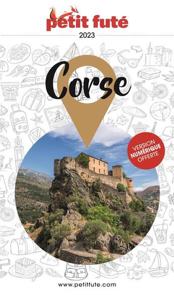 Couverture du livre « Guide corse 2023 petit fute » de Collectif Petit Fute aux éditions Le Petit Fute