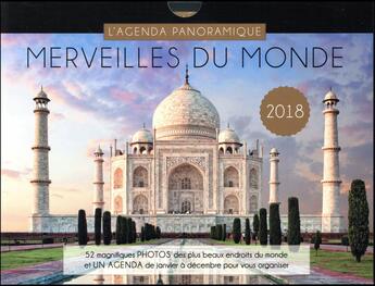 Couverture du livre « Agenda panoramique merveilles du monde 2018 » de  aux éditions Editions 365
