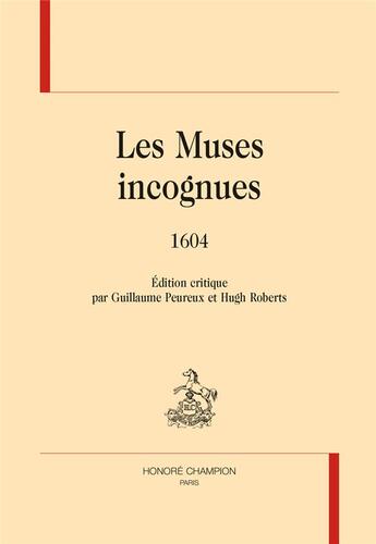 Couverture du livre « Les muses incognues » de  aux éditions Honore Champion