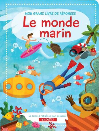 Couverture du livre « Mon grand livre de réponses ; le monde marin » de  aux éditions Yoyo Books