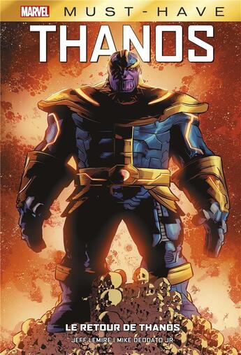 Couverture du livre « Thanos returns » de Mike Deodato et Jeff Lemire aux éditions Panini