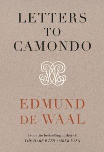 Couverture du livre « Edmund de waal letters to camondo » de Edmund De Waal aux éditions Penguin Uk