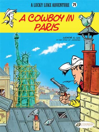Couverture du livre « Lucky Luke t.71 : a cowboy in Paris » de Jul et Achde aux éditions Cinebook