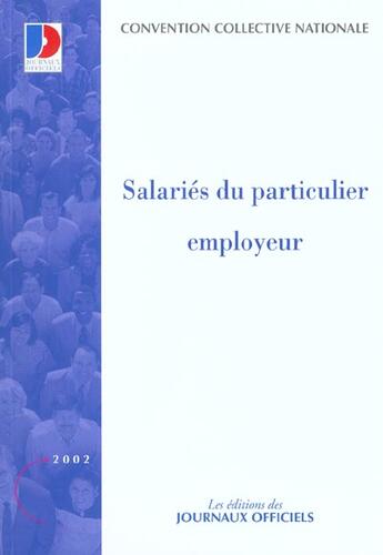 Couverture du livre « Salaries du particulier employeur » de  aux éditions Documentation Francaise