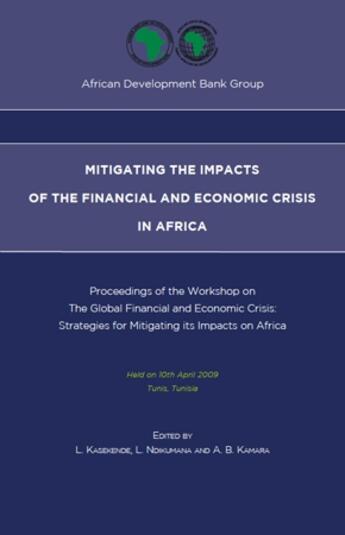 Couverture du livre « Mitigating the impacts of the financial and economic crisis in Africa » de  aux éditions L'harmattan