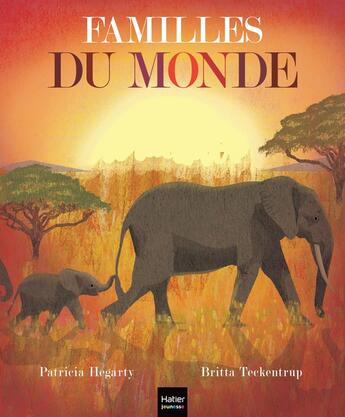 Couverture du livre « Familles du monde » de Britta Teckentrup et Patricia Hegarty aux éditions Hatier