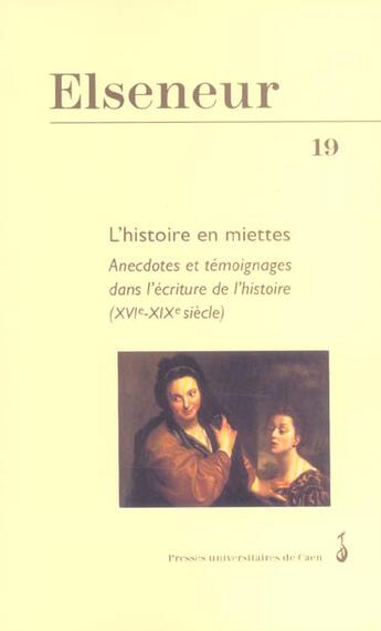 Couverture du livre « ELSENEUR » de Poul Dornier Carole aux éditions Pu De Caen