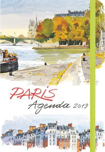 Couverture du livre « Agenda Paris grand format (édition 2019) » de Fabrice Moireau aux éditions Pacifique