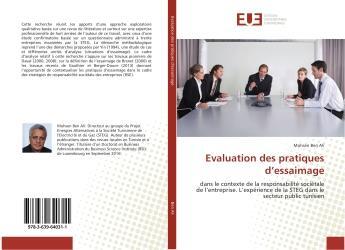 Couverture du livre « Evaluation des pratiques d'essaimage » de Ben Ali Mohsen aux éditions Editions Universitaires Europeennes