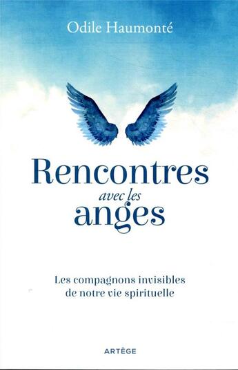 Couverture du livre « Rencontres avec les anges ; les compagnons invisibles de notre vie spirituelle » de Odile Haumonte aux éditions Artege