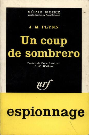 Couverture du livre « Un coup de sombrero » de Flynn J.M. aux éditions Gallimard