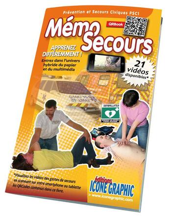 Couverture du livre « Livre mémo-secours PSC1 » de  aux éditions Icone Graphic