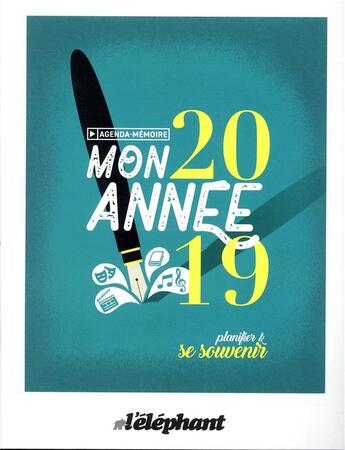 Couverture du livre « Agenda memoire - mon annee 2019 - planifier et se souvenir » de  aux éditions Scrineo