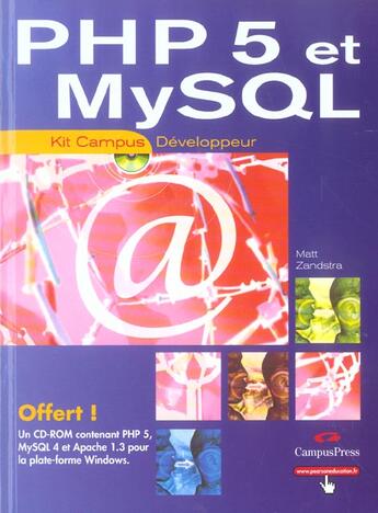 Couverture du livre « Php Et Mysql » de Matt Zandstra aux éditions Campuspress