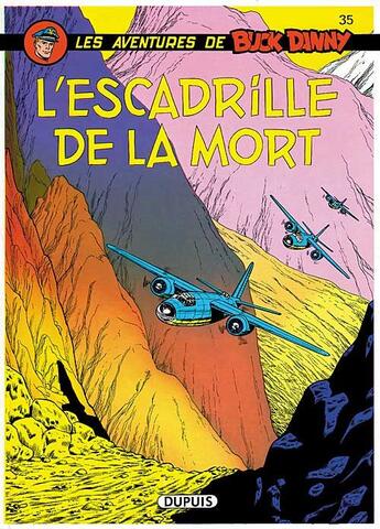 Couverture du livre « Les aventures de Buck Danny Tome 35 : l'escadrille de la mort » de Jean-Michel Charlier et Victor Hubinon aux éditions Dupuis