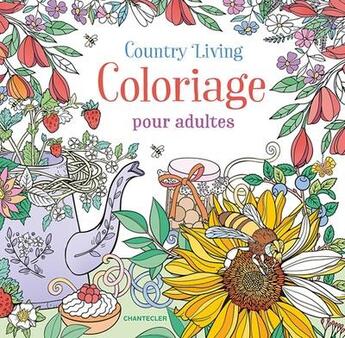 Couverture du livre « Country living : coloriage pour adultes » de  aux éditions Chantecler