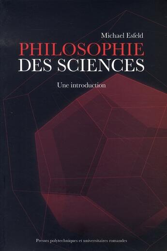 Couverture du livre « Philosophie des sciences » de Esfeld M. aux éditions Ppur