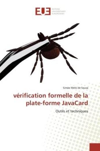 Couverture du livre « Verification formelle de la plate-forme javacard - outils et techniques » de Melo De Sousa Simao aux éditions Editions Universitaires Europeennes