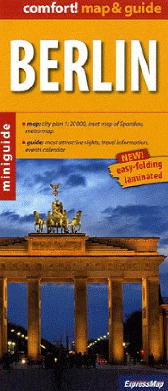 Couverture du livre « Berlin (gb) (map&guide) » de  aux éditions Expressmap