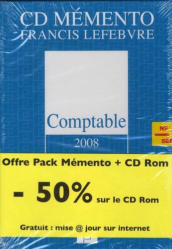 Couverture du livre « Pack comptable (édition 2008) » de  aux éditions Lefebvre