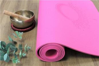 Couverture du livre « Tapis de yoga en tpe fuschia » de  aux éditions Dg-exodif