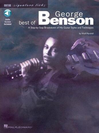 Couverture du livre « Best of george benson guitare + recueil + enregistrement(s) en ligne » de  aux éditions Hal Leonard