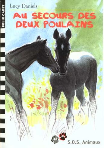 Couverture du livre « Au secours des deux poulains » de Lucy Daniels aux éditions Gallimard-jeunesse