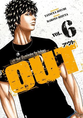 Couverture du livre « OUT Tome 6 » de Tatsuya Iguchi et Makoto Mizuta aux éditions Meian