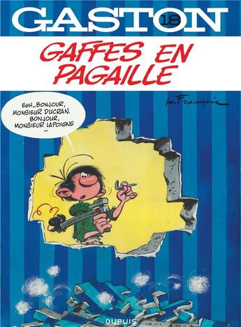 Couverture du livre « Gaston Tome 18 : gaffes en pagaille » de Jidehem et Andre Franquin aux éditions Dupuis