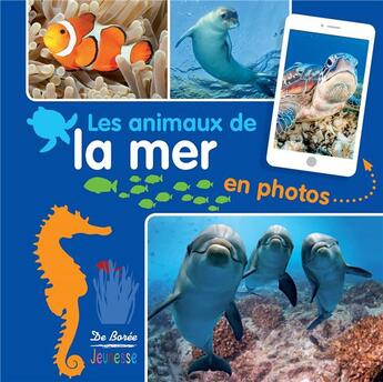 Couverture du livre « Les animaux de la mer en photos » de  aux éditions De Boree