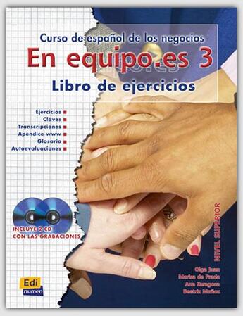 Couverture du livre « En equipo es 3 libro del ejercicios » de Ana Zaragoza Andreu et Olga Juan Lazaro et Maria Cecilia Ainciburu aux éditions Edinumen