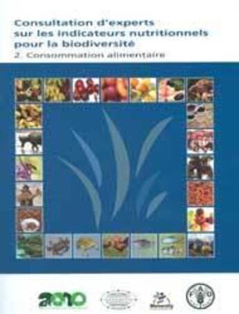 Couverture du livre « Consultation d'experts sur les indicateurs nutritionnels pour la biodiversite 2. consommation alimen » de  aux éditions Fao