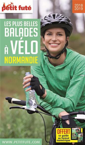 Couverture du livre « GUIDE PETIT FUTE ; THEMATIQUES ; balades à vélo, Normandie (édition 2018/2019) » de  aux éditions Le Petit Fute