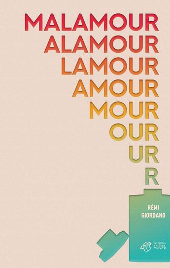 Couverture du livre « Malamour » de Remi Giordano aux éditions Thierry Magnier