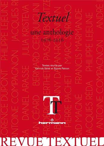 Couverture du livre « Textuel : une anthologie ; 1976-2016 » de Sylvie Patron et Yannick Seite aux éditions Hermann