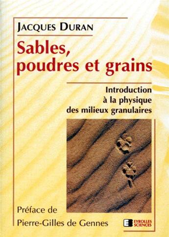 Couverture du livre « Sables, poudres et grains » de Duran aux éditions Eyrolles