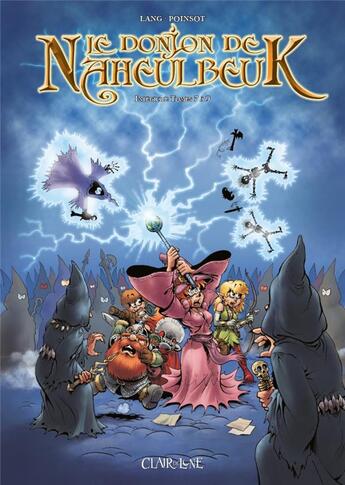 Couverture du livre « Le donjon de Naheulbeuk : Intégrale vol.3 : Tomes 7 à 9 » de John Lang et Marion Poinsot aux éditions Clair De Lune