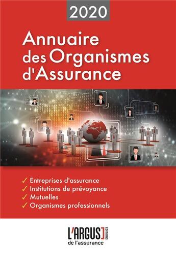 Couverture du livre « L'annuaire des organismes d'assurance (édition 2020) » de Argus De L'Assurance aux éditions L'argus De L'assurance