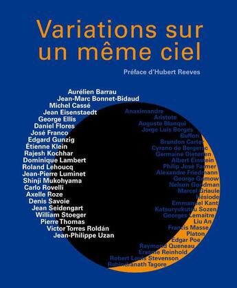 Couverture du livre « Variations sur un même ciel » de Jean-Philippe Uzan aux éditions La Ville Brule