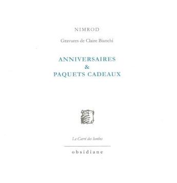 Couverture du livre « Anniversaires & Paquets cadeaux » de Nimrod Nimrod aux éditions Obsidiane