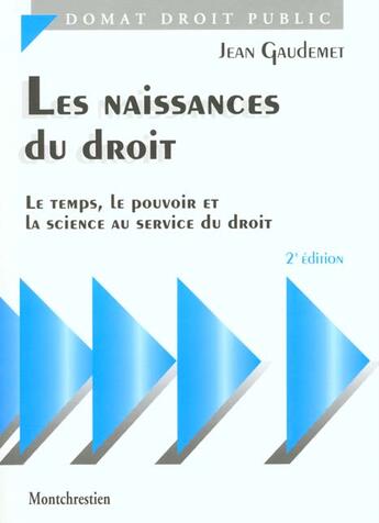 Couverture du livre « Naissances du droit » de Jean Gaudemet aux éditions Lgdj