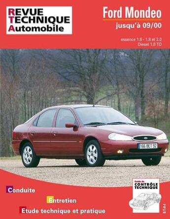 Couverture du livre « Ford mondeo - moteur 4 cylindres essence et turbo diesel » de Etai aux éditions Etai