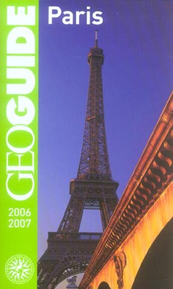 Couverture du livre « GEOguide ; paris (édition 2006-2007) » de Collectif Gallimard aux éditions Gallimard-loisirs