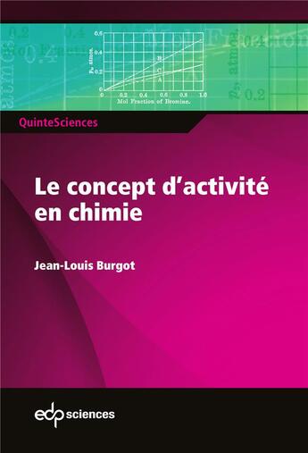 Couverture du livre « Le concept d'activité en chimie » de Jean-Louis Burgot aux éditions Edp Sciences