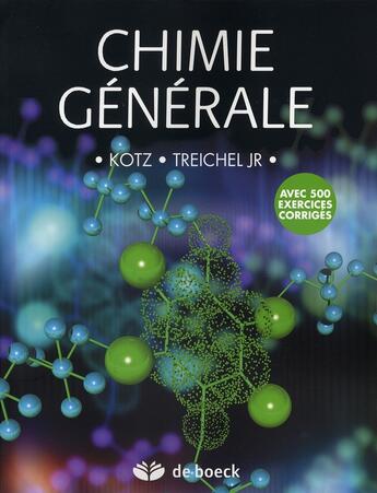 Couverture du livre « Chimie générale » de Kotz aux éditions De Boeck Superieur
