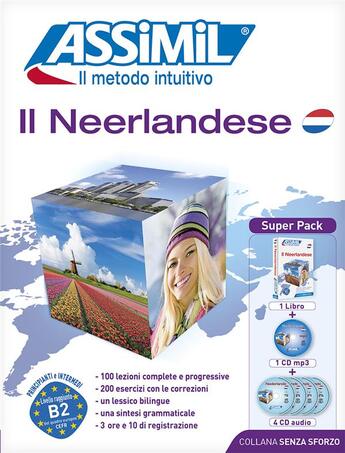 Couverture du livre « Il neerlandese ; méthode de néerlandais pour italiens ; super pack » de Ineke Paupert aux éditions Assimil