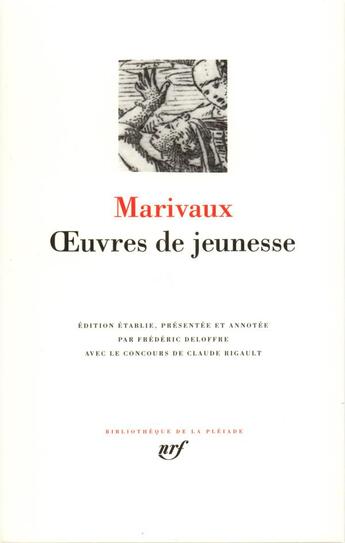 Couverture du livre « Oeuvres de jeunesse » de Pierre De Marivaux aux éditions Gallimard